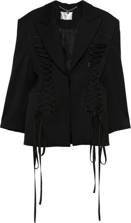 Nissa Blazer con lacci - Nero