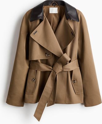H&M Trenchcoat - Dunkelbeige