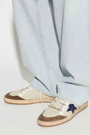 Golden Goose Ball Star Sports Shoes, Mens, Beige