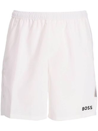 BOSS Shorts sportivi con stampa - Bianco