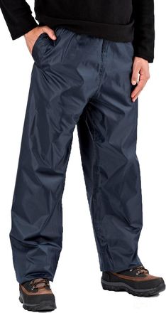 Pro Climate Waterproof Over Trousers Pac In Bag Storm Proof - Colour: Navy, Size: XXL