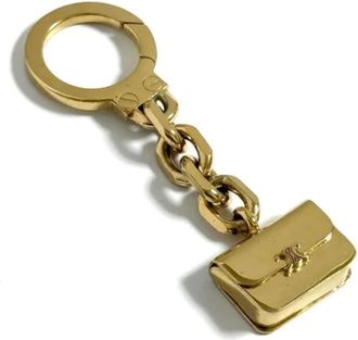 Celine Pre-owned Accessories, female, Yellow, Size: ONE SIZE Pre-owned Keyring