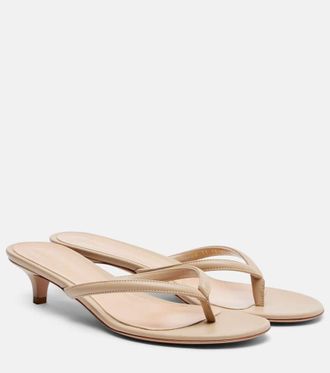 Gianvito Rossi Calypso 35 leather thong sandals