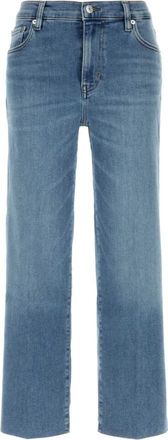 Frame Denim Blue Straight High Rise Jeans