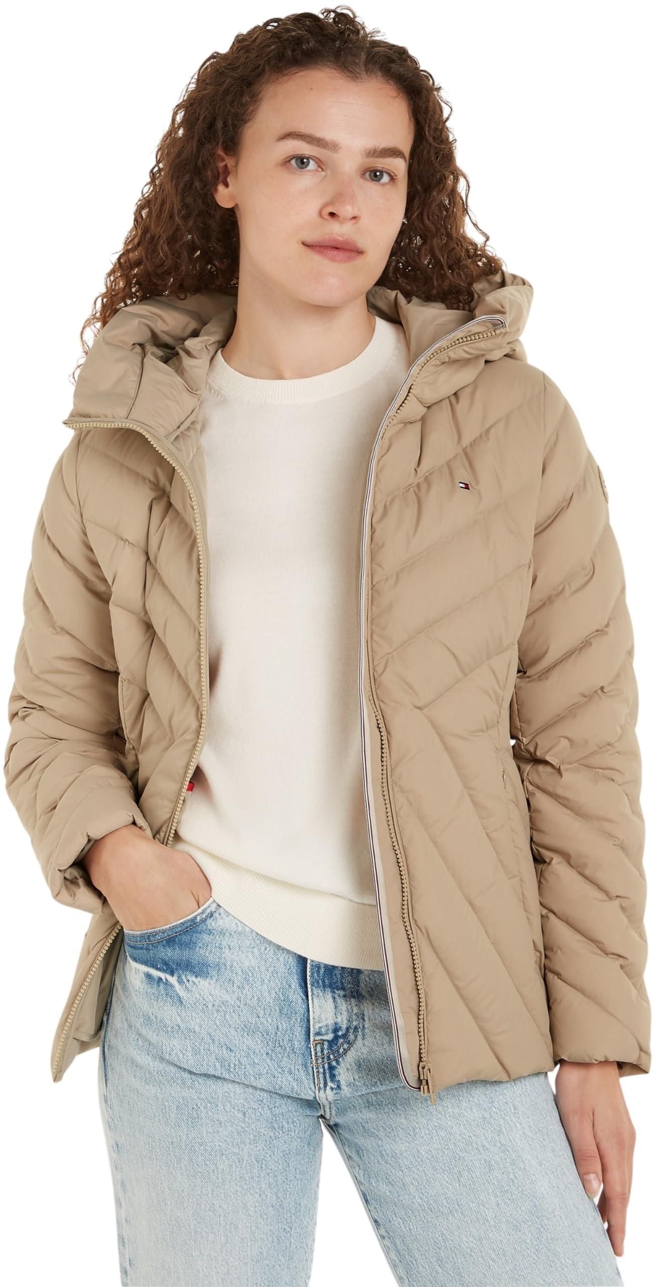 Zwillingsherz Steppjacke Beige Kurz Tommy Hilfiger Damen