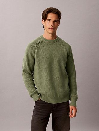 Calvin Klein Jersey De Canal&eacute; De Mezcla De Lana