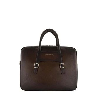 Santoni Cartella goffrata - - Bags - Uomo - Nero - ONE SIZE