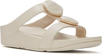 FitFlop Fino Marbled-Stone Slides in Paris Beige at Nordstrom, Size 11
