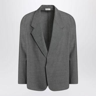 Fear of God Gray Single Breasted Jacket In Cotton And Wool