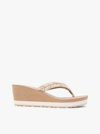 Tommy Hilfiger Rope Strap Wedge Flip-Flops