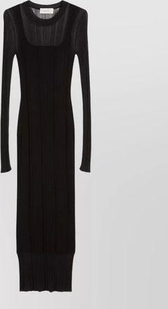 Sportmax layered effect ribbed knit midi dress