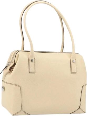 Ferragamo Pre-owned Handbags, female, Beige, Size: ONE SIZE Pre-owned Hand Bag