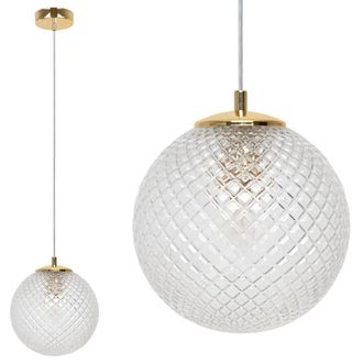 OEM L&aacute;mpara Colgante Cannes 1 Pantalla Plana Transparente 20cm E27