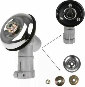 Trade Shop Trade Shop - Pareja De Engranajes C&oacute;nicos Cabezal Desbrozadora Universal 9 Dientes Tubo 26mm Recambio 0527