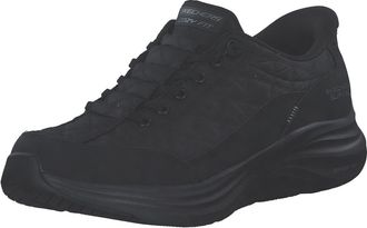 Skechers Mens Contour Foam Cozy Fit Casual Shoes, Black Mesh/Duraleather/Trim, 8.5 UK