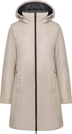 People of Shibuya Jassen, Dames, Beige, L, Wol, Lange Technische Parka