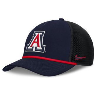 Nike Arizona Primetime Rise Nike Mens College Trucker Adjustable Hat in Blue | NC9741SUAN-SFF
