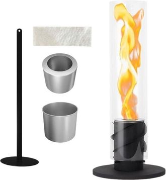 OEM Chimenea De Etanol Para Interiores: Llama Giratoria Realista En Forma De Tornado, Dise&ntilde;o Sin Humo, No Requiere Instalaci&oacute;n