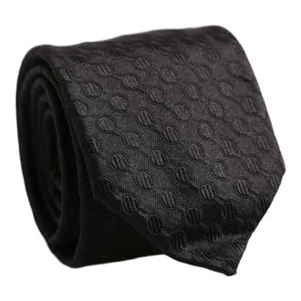 Dolce & Gabbana Geometrische Verstelbare Strikdas - Heren - Accessoires - Zwart - Maat: ONE Size Zijde