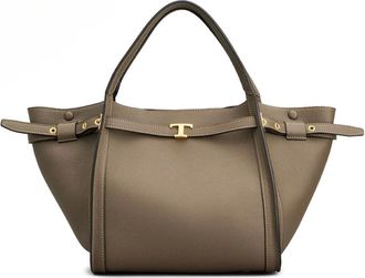 Tod's Bolso Compras T Signature Peque&ntilde;o - Bags - Mujer - Gris - ONE SIZE