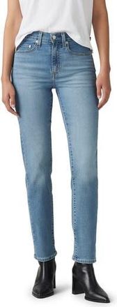 Levi's 724 High Waist Straight Leg Jeans in Eternal Indigo Mid at Nordstrom Rack, Size 25 30