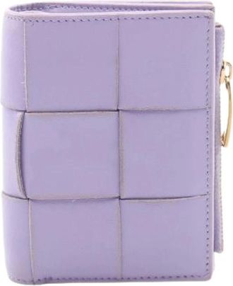 Bottega Veneta Pre-owned Cassette Leather Wallet - - Pre-owned - Donna - Viola - ONE SIZE