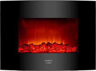 Cecotec Chimenea El&eacute;ctrica Decorativa De Pared Ready Warm 2200 Curved Flames - Cecotec