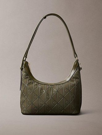 Calvin Klein Bolso De Hombro Peque&ntilde;o Con Logo De Emblema En Todo El Art&iacute;culo