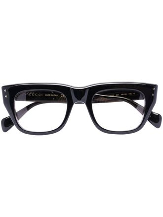 Gucci square-frame sunglasses - unisex - Acetate - One Size - Black