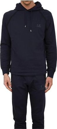 C.P. Company Stijlvolle Sweatshirts & Hoodies - Heren - Hoodies - Blauw - M - Katoen - Hoodies & sweatvesten