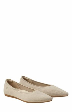 Vivaia Pointed-Toe Ballet Flats in Almond at Nordstrom, Size 6.5