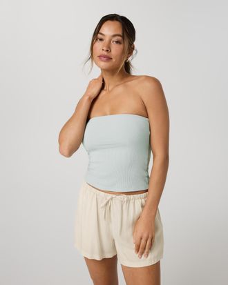 Vuori Clothing Pose Tube Top | Storm Blue | XS, Size Extra Small
