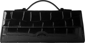 L37 Tassen, Dames, Zwart, ONE Size, Leer, Golden Hour Avondtas