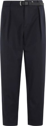 White Sand Pant Pinces Inversa Flanella Viscosa - Heren - Straight fit broeken - Blauw - XS - Polyester - Broeken