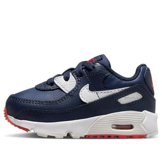 Nike (TD) Nike Air Max 90 Leather Obsidian Track Red DV3609-400