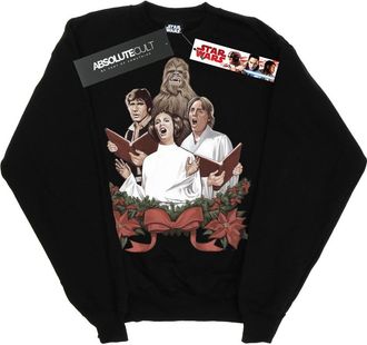 Star Wars Heren Sweatshirt met kerstliedjes (Zwart)