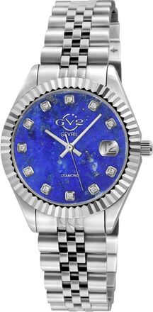 Gevril Group Naples Quartz Diamond Blue Dial Ladies Watch 12413