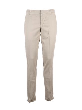 Dondup Beige Gaubert Modal-Cotton Blend Trousers