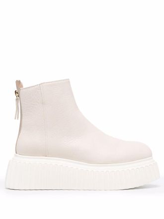 AGL Sandy platform boots - women - Calf Leather - 40 - Neutrals