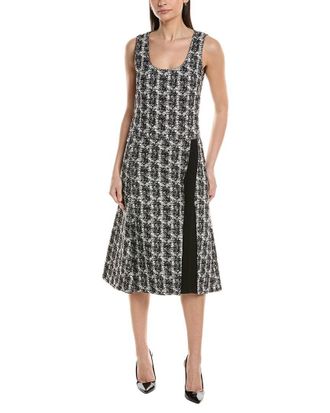 HUGO BOSS Doloria Wool-Blend Midi Dress