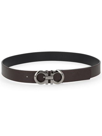 Ferragamo Reversible Calf Leather Belt - Brown