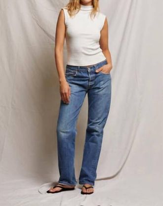 perfectwhitetee Elyse Rib Tank Top In Heather Grey
