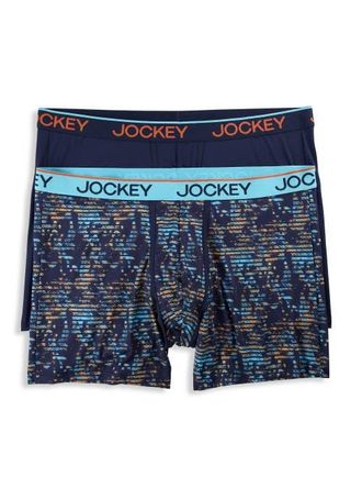 Jockey Big & Tall 2-pk Chafe-Proof Micro Boxer Briefs V1 in Light Trails at Nordstrom, Size 5X Big