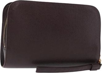 Louis Vuitton Pre-owned Clutches, female, Brown, Size: ONE SIZE Pre-owned Vintage Clutch