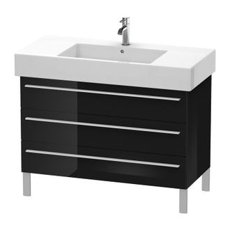 Duravit Duravit X-large Mueble De Pared 6554, 3 Cajones, 1000mm Para Vero 032910 (sin Lijar), Color (frente/cuerpo): Laca Negra De Alto Brillo - Xl655404040