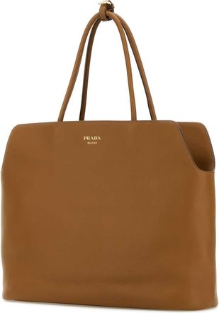 Prada Womens Caramel Leather Shopping Bag Caramel0 Borse A Mano