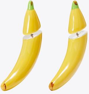 Tory Burch Womens Curiosity Banana Earrings, One Size