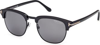 Tom Ford Henry Polarized Smoke Square Mens Sunglasses FT0248 01D 53