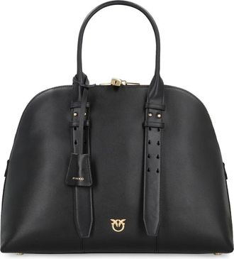 Pinko Dome Satchel Tas - Dames - Handtassen - Zwart - ONE Size - Leer - Tassen