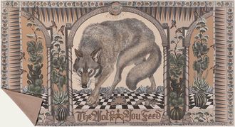 Sabina Savage The Wolf You Feed Cashmere Stole